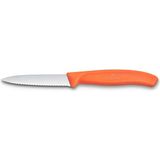 Victorinox 6.7639.C1 Paslanmaz Çelik Tırtıklı Soyma Bıçak 8 cm Turuncu