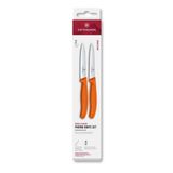 Victorinox 6.7699.2C1 Turuncu Swiss Classic 2'li Soyma Bıçağı Set