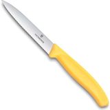 Victorinox 6.7738.C1 Swiss Classic 10CM Tırtıklı Soyma Bıçağı, Sarı - Çok Renkli