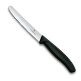 Victorinox 6.7833 Swiss Classic 11 Cm Tırtıklı Domates Bıçağı - Siyah