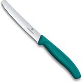 Victorinox 6.7834.C1 Swiss Classic 11CM Tırtıklı Domates Bıçağı, Yeşil - Çok Renkli