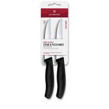Victorinox 6.7933.2B Swiss Classic 12Cm 2Li Tırtıklı Biftek Bıçağı, Siyah