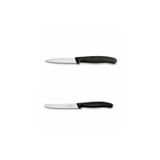 Victorinox 8cm Tırtıklı Soyma Bıçağı Siyah & Domates Bıçağı 11 cm Siyah