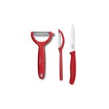 Victorinox BCKV5CST034 Kırmızı 3'lü Soyacak Bıçak Seti