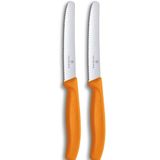Victorinox Evrekala Turuncu Tırtıklı Bıçak Seti