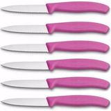 Victorinox Pembe Paslanmaz Tırtıklı Bıçaklı Sebze ve Meyve Soyucu