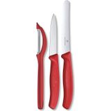 Victorinox Swiss Classic Kırmızı 3 Parça Soyma Bıçak Seti