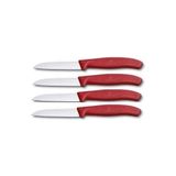 Victorinox Swissmade 6.7401 4'lü Kırmızı Düz Soyma Bıçağı