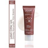 Victory Leke Karşıtı Su Bazlı Mavi Işık Filtreli SPF50 50 ml Yüz Güneş Kremi