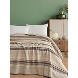 Vicuna Home Pamuklu 4 Mevsim Çift Kişilik Battaniye, 180x220 cm,%70 Pamuk%30 Polyester (kahve)