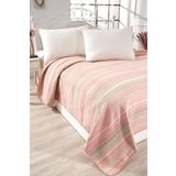 Vicuna Home Pamuklu 4 Mevsim Çift Kişilik Battaniye, 180x220 cm,%70 Pamuk%30 Polyester (pembe)