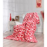 Vicuna Home Valentines Çift Kişilik Battaniye 180x220 Cm Kırmızı