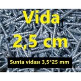 Vida 2.5 CM (100 Adet)- Ağaç - Ahşap - Sunta Vidası 3.5X25 MM Ar.10