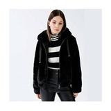 Vida Kadın Siyah Polar Ceket (15260047-B) - XS