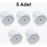 Vidalı 7 mm - 5 Adet Radyatör Vanası Başlığı - Geniş Tip Petek Vana Kapağı - Petek Musluk Kafası