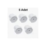 Vidalı 7 mm - 5 Adet Radyatör Vanası Başlığı - Geniş Tip Petek Vana Kapağı - Petek Musluk Kafası