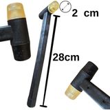 Vidalı Kauçuk & Plastik Tokmak Çekiç (Çap: 2 Cm Uz:28 Cm)