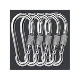 Vidalı Metal Karabina, 10Mm Boyut, 5'Li Paket İle Kullanım Kolaylığı
