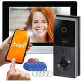 Video Domofon Wifi 2 Kablolu Full Hd Brelok Rfıd Monitör 8 Tuya