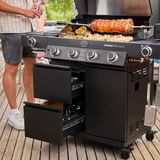 Videro G4-S Vario Gazlı Barbekü İstasyonu Vıdero Pro- Mat Siyah