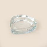 Vidrex Pure Glass Heart Cam Küllük - Şeffaf - 10 Cm