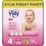 Vidy Baby Premium No:4 Maxi Bebek Bezi