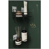 VİE HOUSE Banyo Düzenleyici Şampuanlık Sabunluk 2 Li Set Yapışkanlı 4 Askılı duş rafı organizer