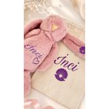 Viela Gift Atelier İsme Özel Uyku arkadaşı Peluş Tavşan - İsimli Bebeklere özel hediye