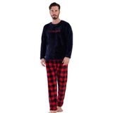 VIENETTA Erkek Uzun Kol Welsoft Lacivert Pijama Takım C3T0N4O084 Lacivert Xl