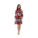 VIENETTA Kadın Büyük Beden Kısa Brown Polar Sabahlık 201005-8758 BROWN 2 XL