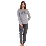 VIENETTA Kadın Uzun Kol Antrasit Pijama Takımı C3T0N4O090 ANTRASİT S