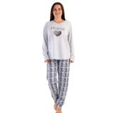 VIENETTA Kadın Uzun Kol Büyük Beden Pijama Takım