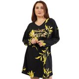 VIENETTA VİENETTA 105300-2890 BAYAN BÜYÜK BEDEN UZUN KOL SİYAH TUNİK SİYAH 1 XL