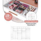 Vienev 19lu Dolap İçi Çekmece Düzenleyici Mutfak Çekmece İçi Kaşıklı Organizer