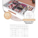 Vienev 25li Çekmece İçi-Dolap İçi Makyaj Takı Aksesuar Düzenleyici Organizer