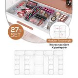 Vienev 27li Dolap İçi-Çekmce İçi Kozmetik Takı Aksesuar Düzenleyici Organizer