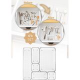 Vienev 6lı Şeffaf Çekmece Içi Modüler Düzenleyici Organizer 2x( K.kare K.dkdrtgn) 1x(O.d.dkdrtgn)