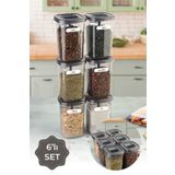 Vienev Beyaz Etiketli 6lı 450 ml Luna Kaşıklı Baharatlık