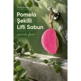 Vienev Pembe Pomelo Dilimi Şekilli Lifli Katı Sabun 10x6x4 cm Peeling Etkili Asılabilir Dekoratif Banyo El Sabunu