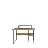 Vienna 60x120cm 2 Raflı Metal Ayak Çalışma Masası Laptop Masası Bilgisayar Masası Siyah- Çam