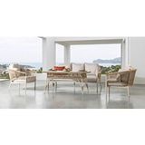 Vieno Home Garden Aqua Bahçe Balkon Oturma Grubu Krem