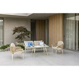 Vieno Home Garden Aqua Midi Bahçe Balkon Oturma Grubu Krem