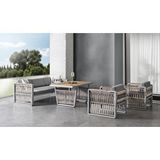 Vieno Home Garden Argos Bahçe Balkon Oturma Grubu - Gri