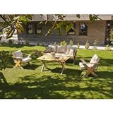 Vieno Home Garden Lotus Bahçe Balkon Oturma Grubu Krem