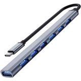 vienon USB C Hub 3.0, Alüminyum 7'si 1 Arada USB C Dongle USB, MacBook Pro, iMac, iPad Pro, Chromebook, Pixelbook, Dell XPS, Samsung ve Daha Fazla Tip C Aygıtları için Uzatın