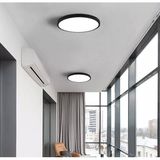 Vies Teknoloji 6500K Mat Siyah Panel Avize Tavana Sıfır Led