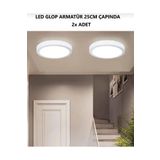 Viesteknoloji MODERN TASARIM 2 ADET LEDLİ VE KENDİNDEN TRAFOLU BEYAZ IŞIK BANYO BALKON WC HOL AYDINLATMA ARMATÜR