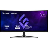 Viewsonic Vıewsonıc 34" Va VX3418C-2K 1ms 180HZ Hdmı-Dp Kavisli Gaming Monitör 3440X1440 - 5 ms - 60 Hz