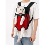 Vigi Store Kedi ve Köpek Ana Kucağı Fileli Taşıma Çantası – Kırmızı