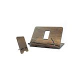 Vigo Wood Ahşap Kitap Okuma Standı Büyük Boy Tablet Standı Kitap Tutucu Rahle (CEVİZ) Telefon Standı
